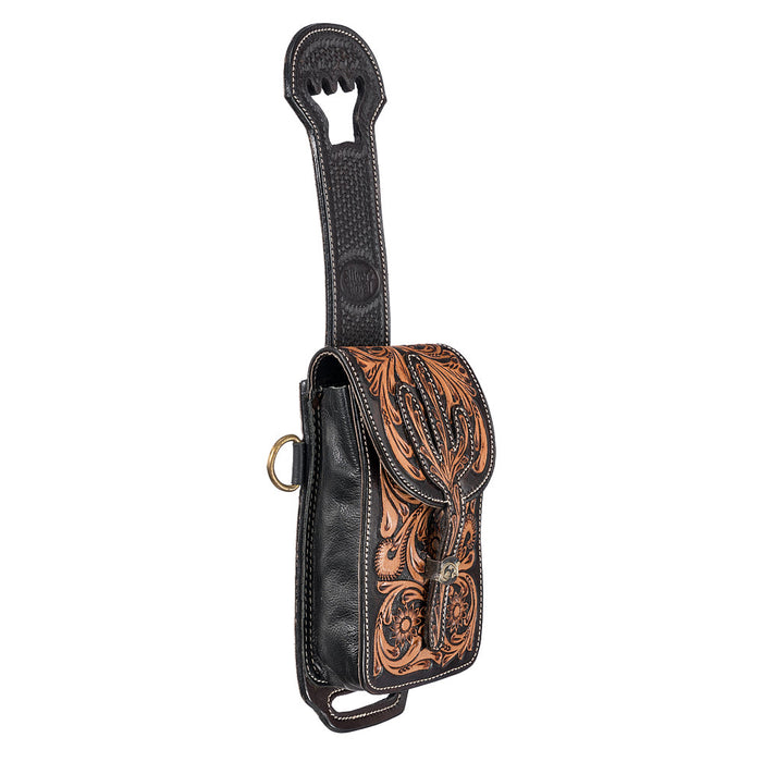 Tough 1 Tooled Leather Rear Cinch Bag