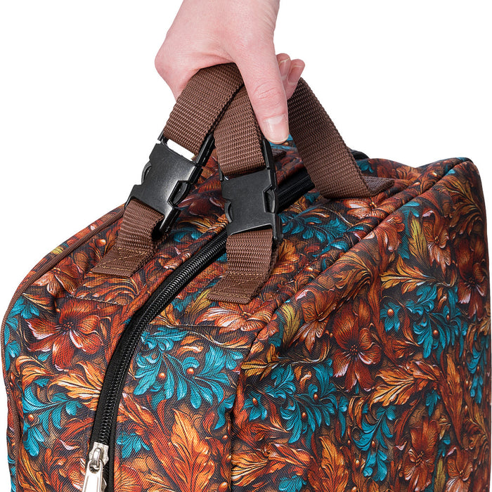 Tough 1 Teal Carved Double Sided Padded Halter Bag