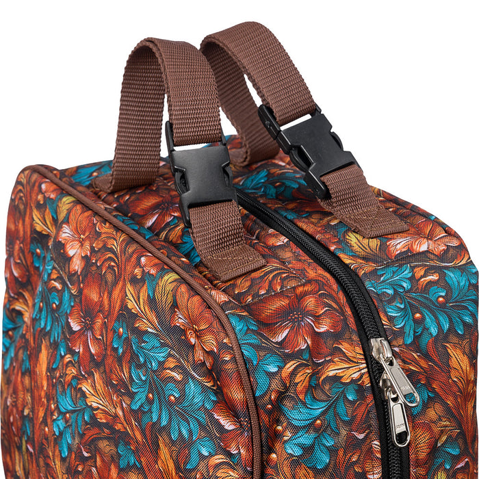 Tough 1 Teal Carved Double Sided Padded Halter Bag