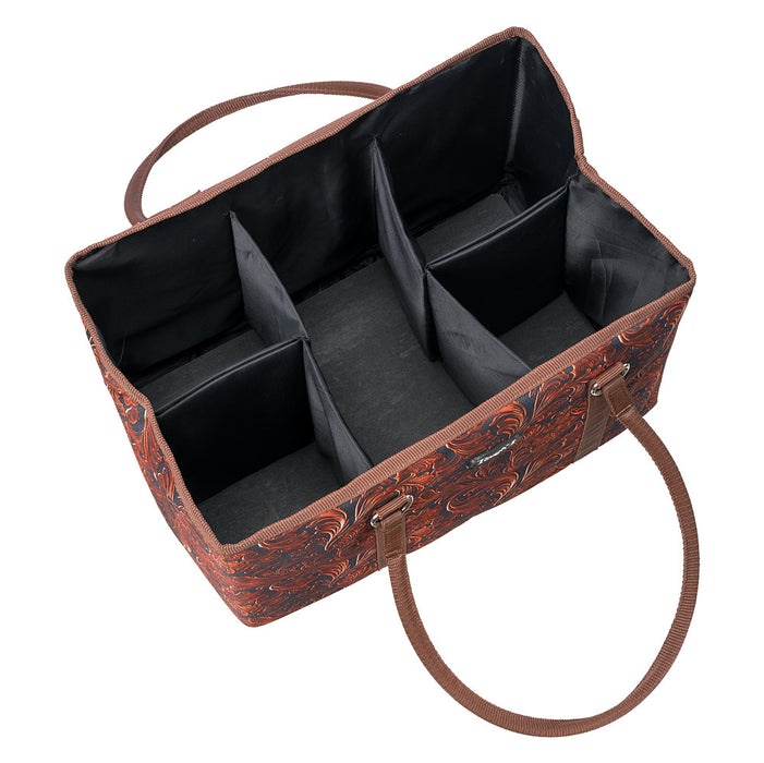 Tough 1 Tooled Leather Deluxe Collapsible Tote Bag