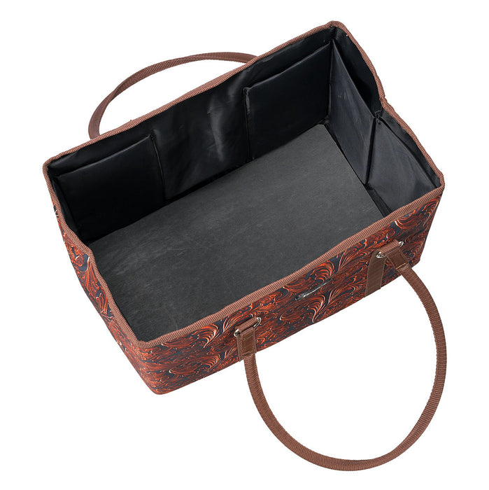 Tough 1 Tooled Leather Deluxe Collapsible Tote Bag