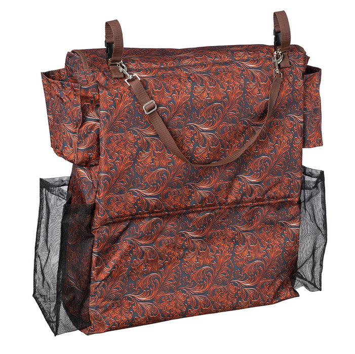 Tough 1 Tooled Leather Deluxe Stall Front Bag
