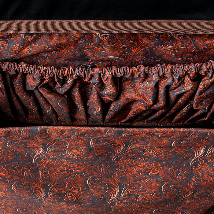 Tough 1 Tooled Leather Deluxe Stall Front Bag