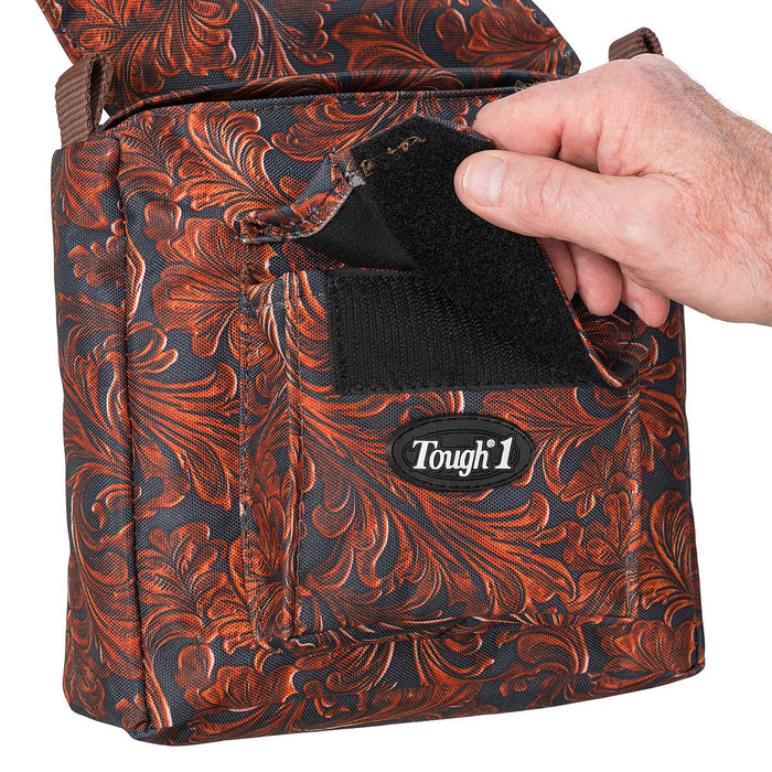 Tough 1 Tooled Leather Saddle Horn Bag