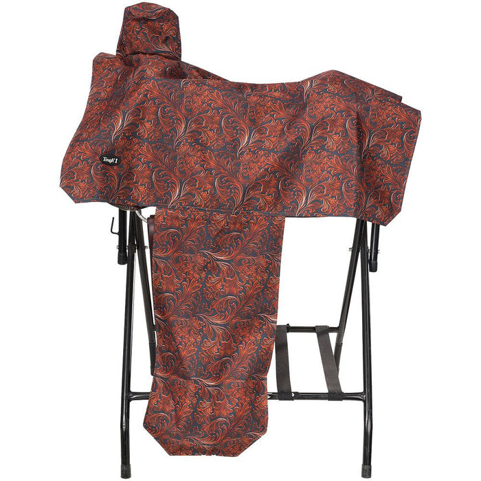 Tough 1 Tooled Leather Saddle Cover