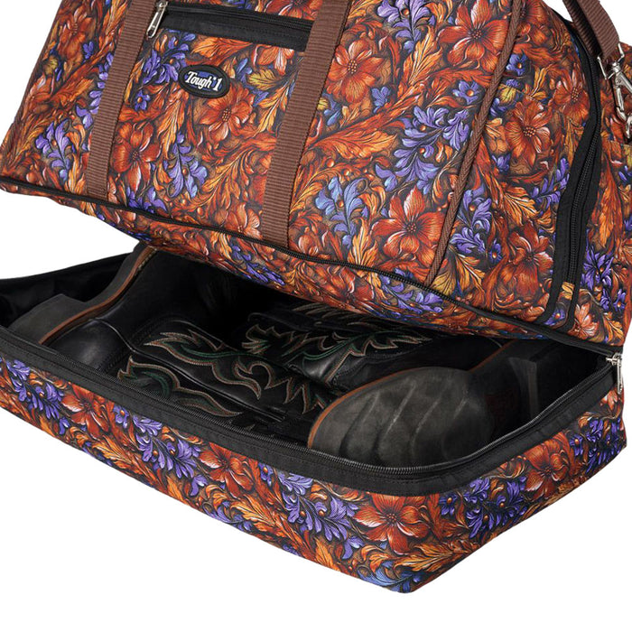 Tough 1 Purple Carved Duffle Bag