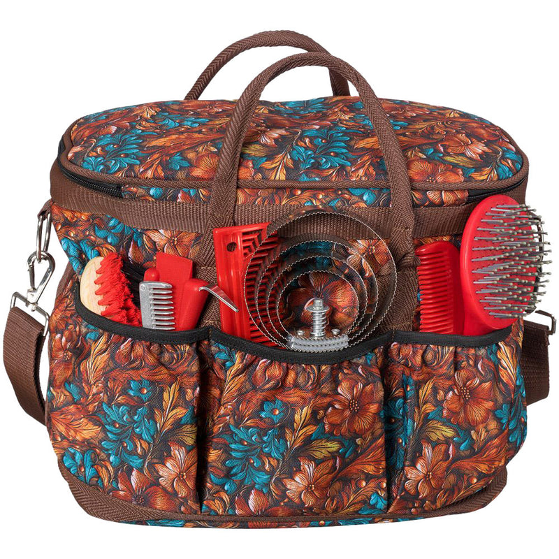 Tough 1 Teal Carved Grooming Tote Case