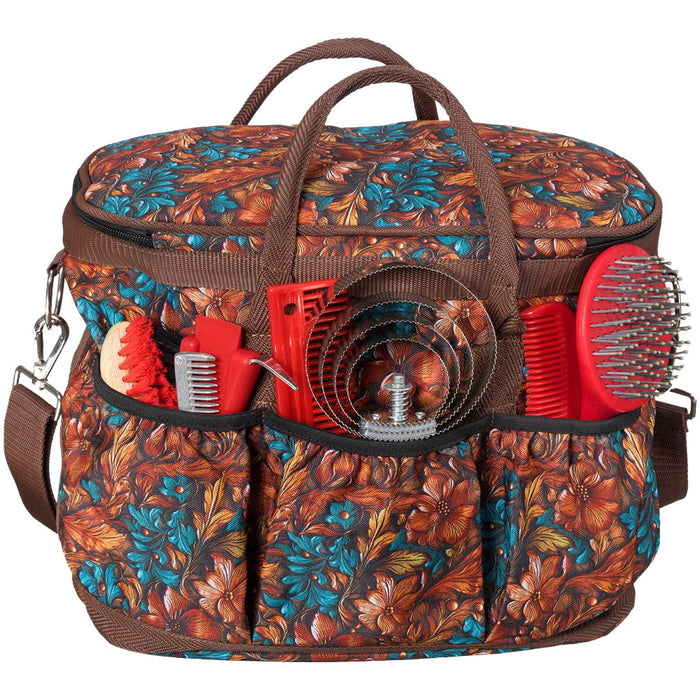 Tough 1 Teal Carved Grooming Tote Case