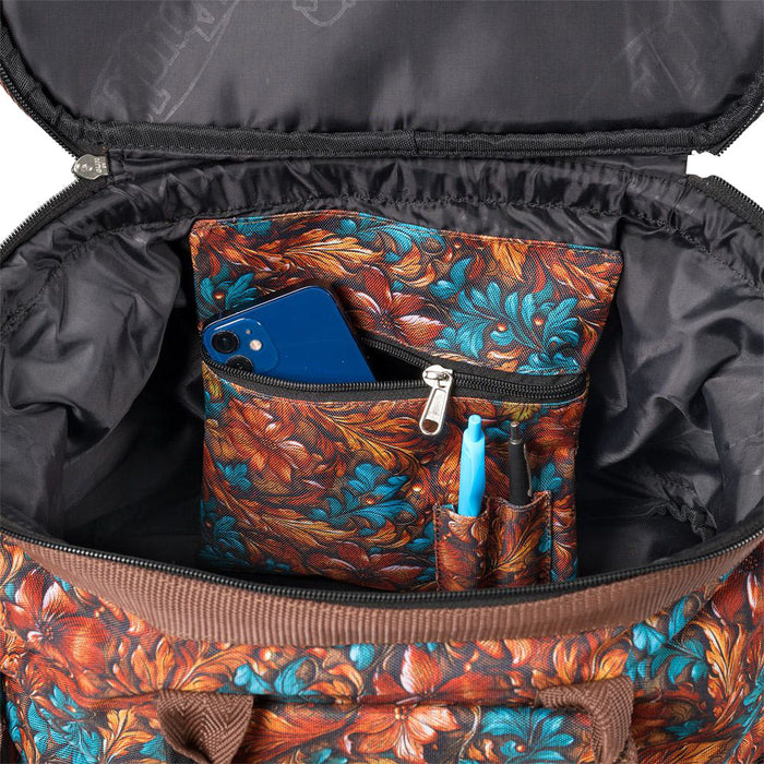 Tough 1 Teal Carved Grooming Tote Case
