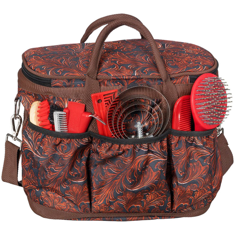 Tough 1 Tooled Leather Grooming Tote Case