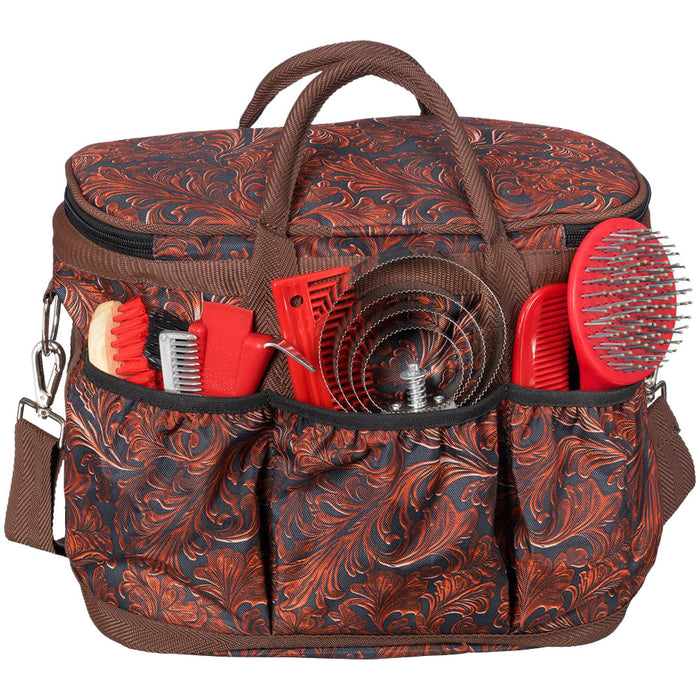 Tough 1 Tooled Leather Grooming Tote Case