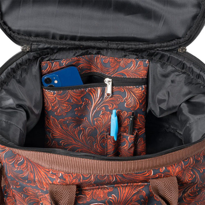 Tough 1 Tooled Leather Grooming Tote Case