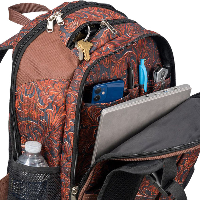 Tough 1 Tooled Leather Backpack