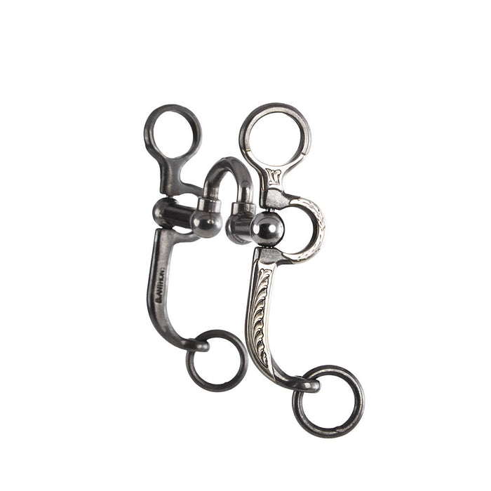 Brandon Anthony Low Port Silver Short Shank Bit