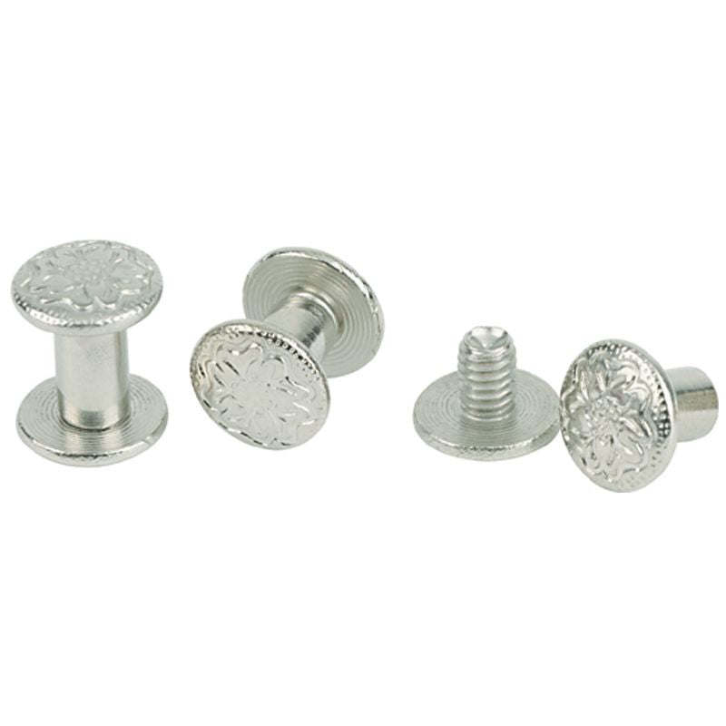 Chicago Screw Handy Pack Floral Nickel Brass