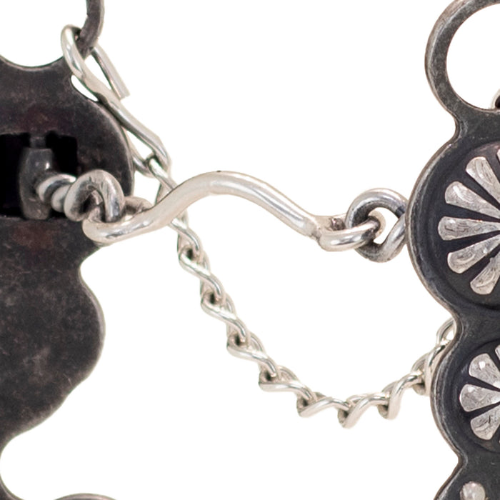 Cowboy Tack Nellie Miller Double Concho Low Ported Chain Shank Bit