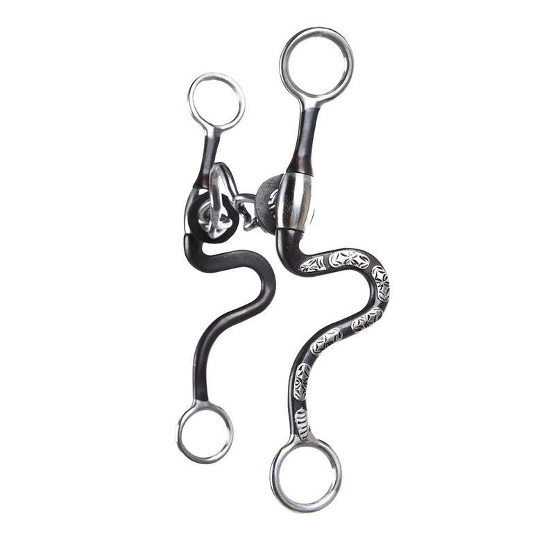 Cowboy Tack Diamond Back S Shank Ported Chain Bit