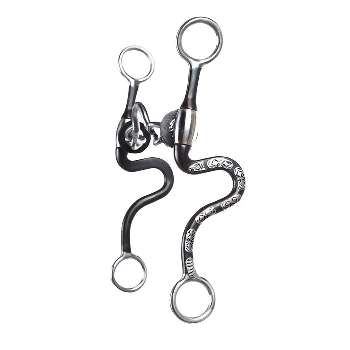 Cowboy Tack Diamond Back S Shank Ported Chain Bit