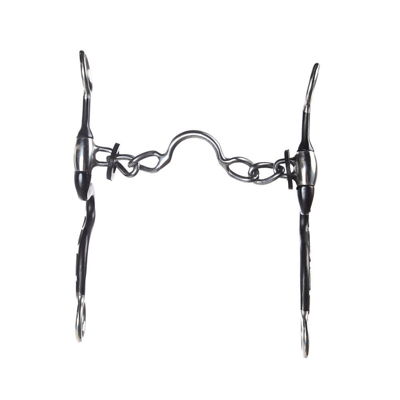 Cowboy Tack Diamond Back S Shank Ported Chain Bit