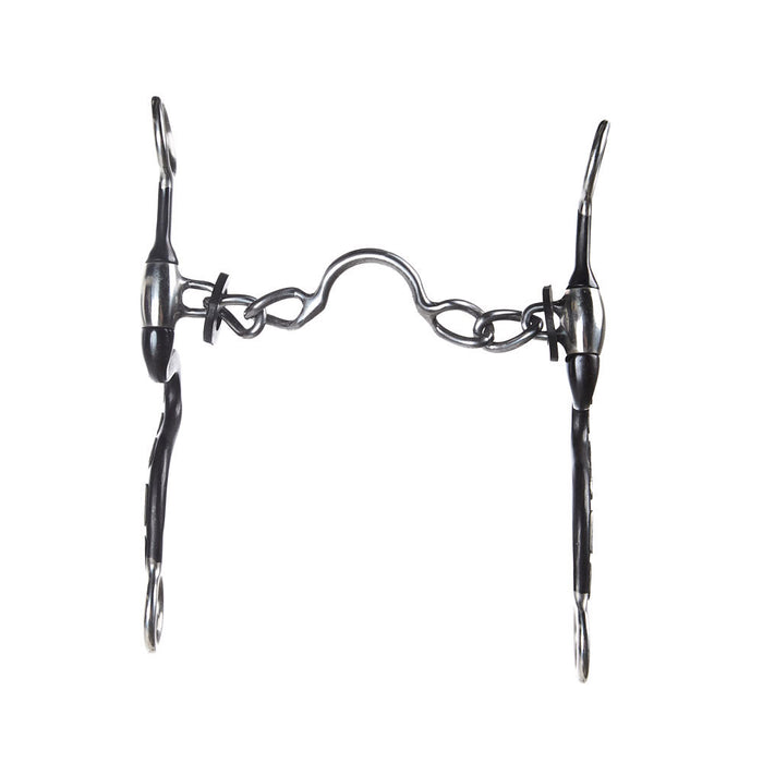 Cowboy Tack Diamond Back S Shank Ported Chain Bit