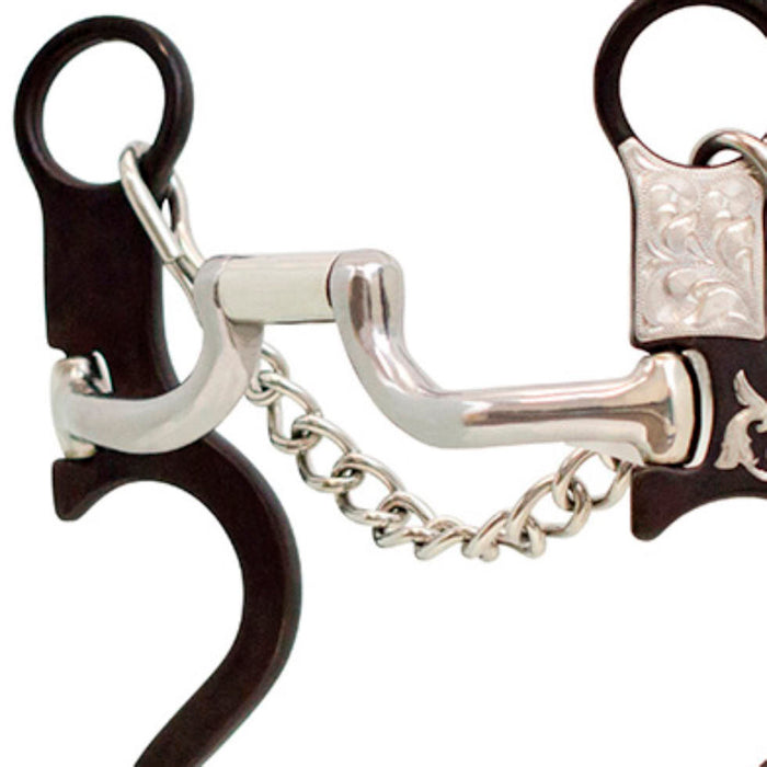 Cowboy Tack Tyler Magnus Loose Ring Hinged Port Bit