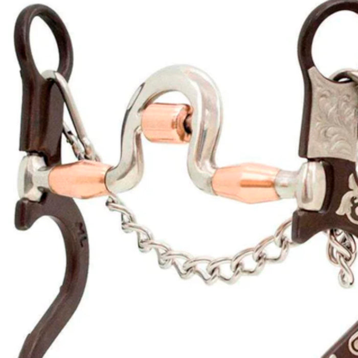Cowboy Tack Tyler Magnus Series Loose Ring Port Spoon Bit
