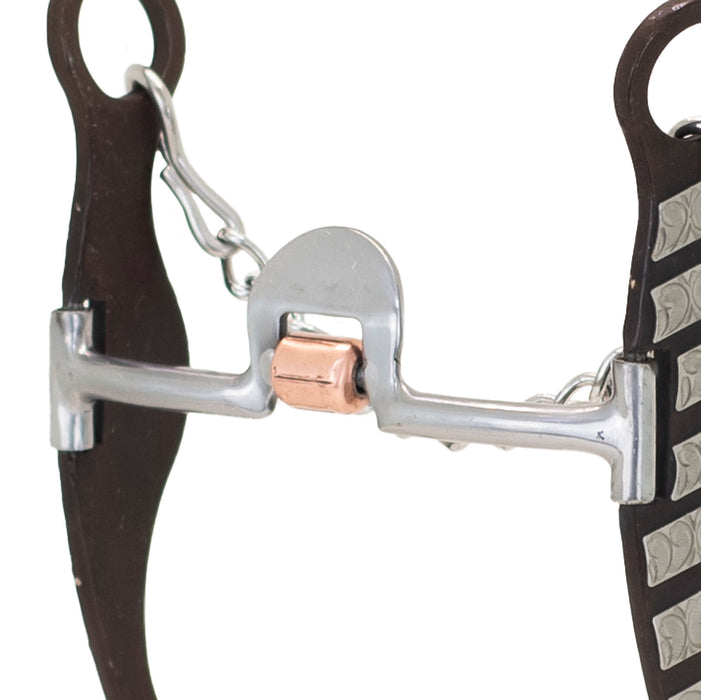 Cowboy Tack Tyler Magnus Spoon Roller Fanny Cheek Long Shank Bit