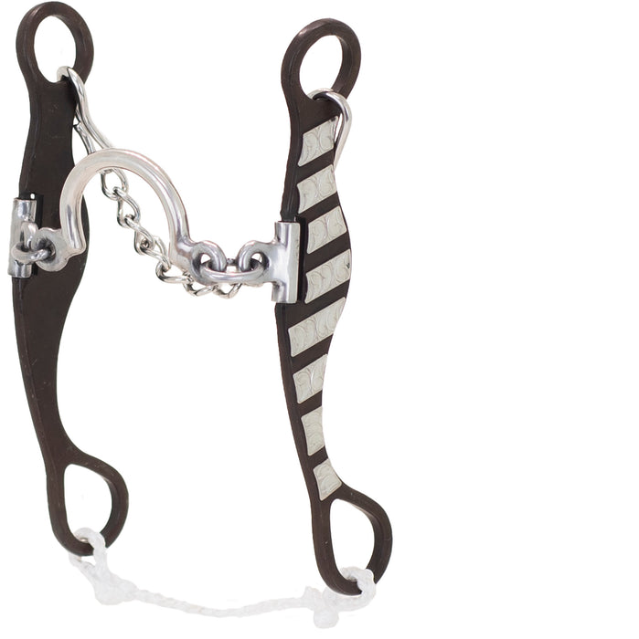 Cowboy Tack Tyler Magnus Bit Fanny Cheek Ported Chain Shank Bit