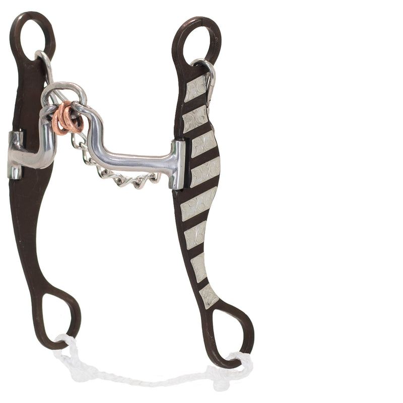 Cowboy Tack Tyler Magnus Ported Link Fanny Cheek Long Shank Bit