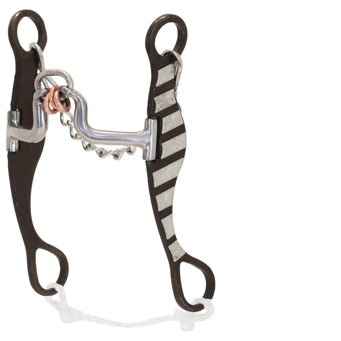 Cowboy Tack Tyler Magnus Ported Link Fanny Cheek Long Shank Bit