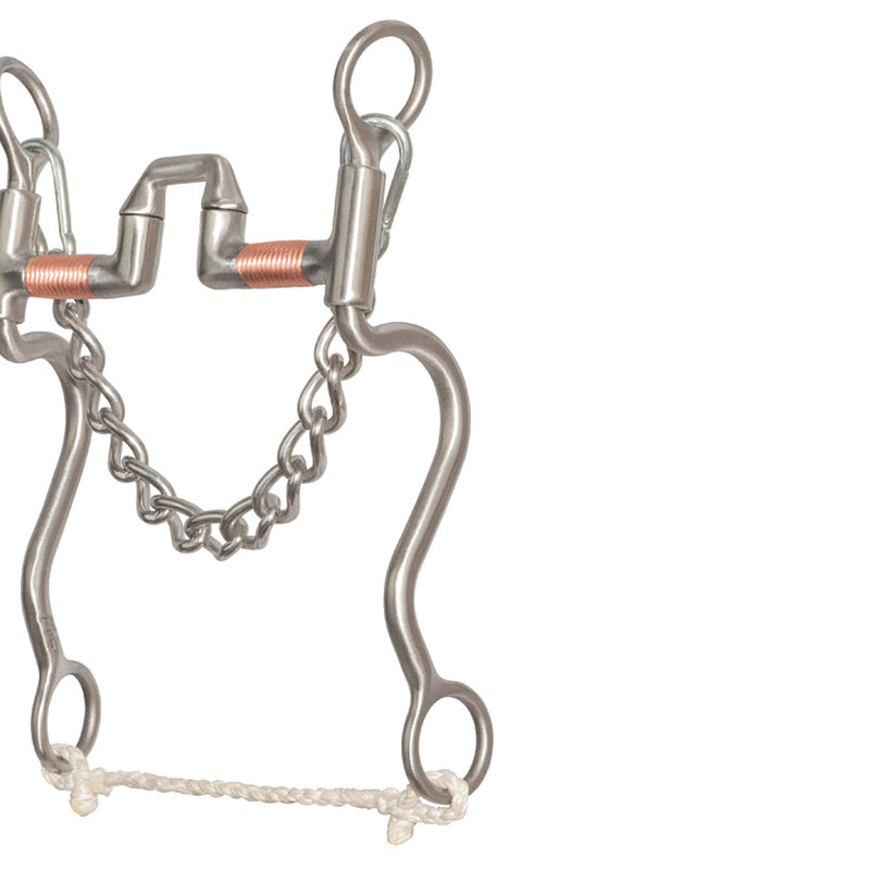 Cowboy Tack Walt Woodard 1 By 1 Copper Wrapped Square Correctional Shank Bit