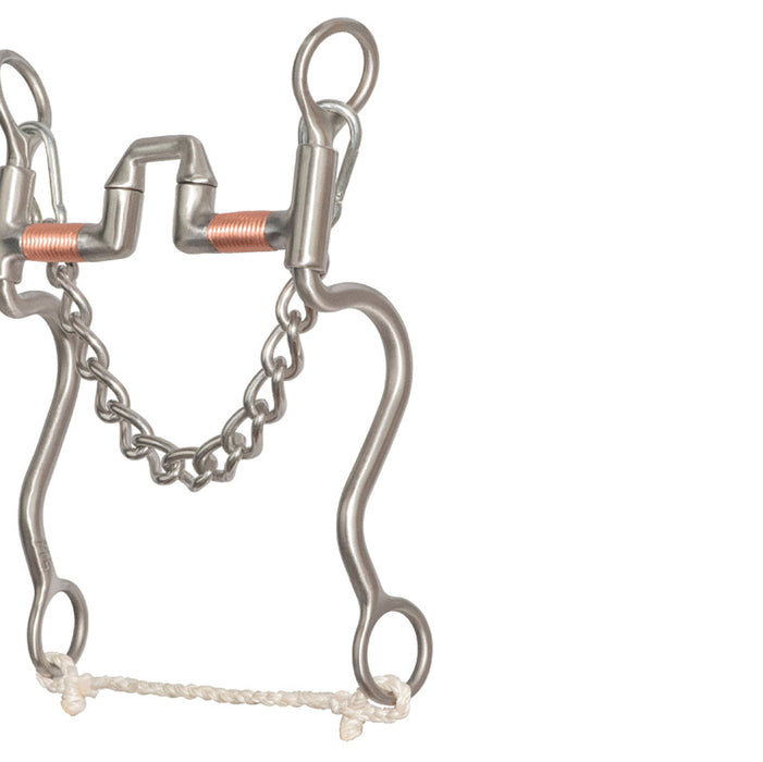 Cowboy Tack Walt Woodard 1 By 1 Copper Wrapped Square Correctional Shank Bit