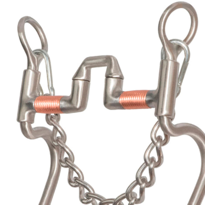 Cowboy Tack Walt Woodard 1 By 1 Copper Wrapped Square Correctional Shank Bit