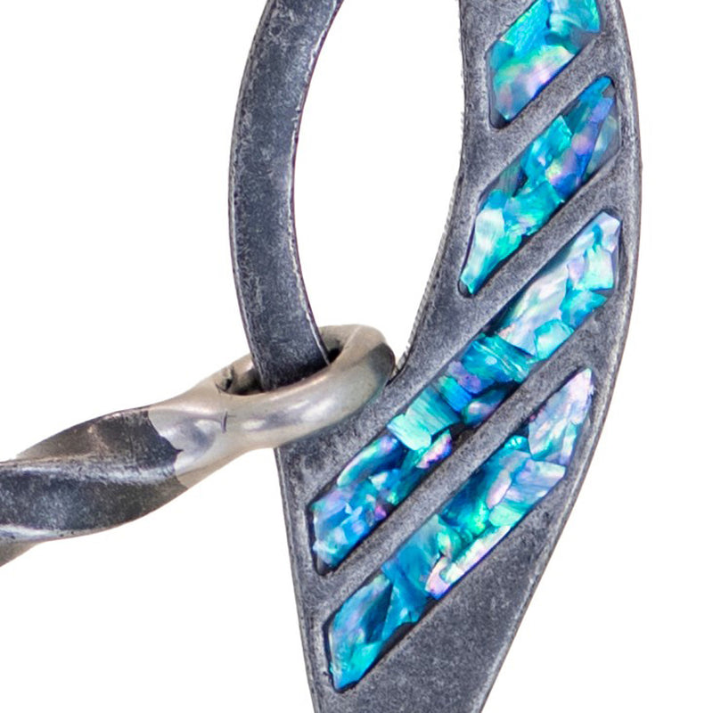Cowboy Tack Turquoise Twisted Dog Bone Gag Bit