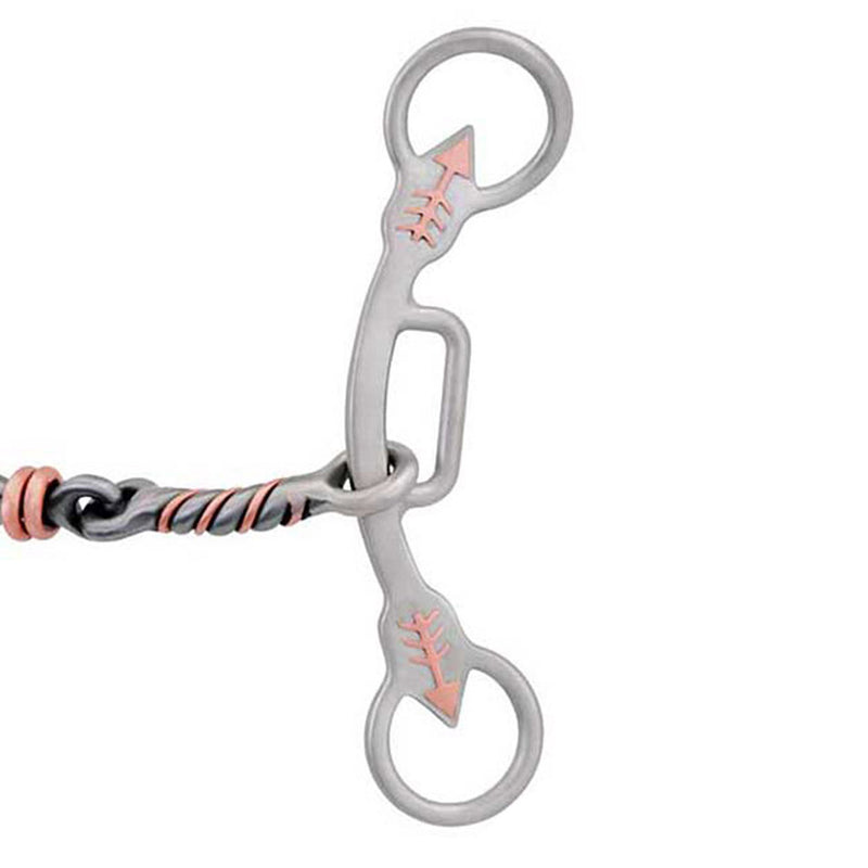 Cowboy Tack Emilie Veillette Marley Twisted Wire Copper Dog Bone Gag Bit
