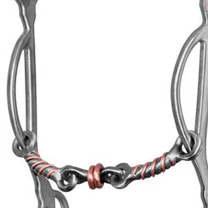 Cowboy Tack Emilie Veillette Winner Twisted Wire Copper Dog Bone Reverse Gag Bit
