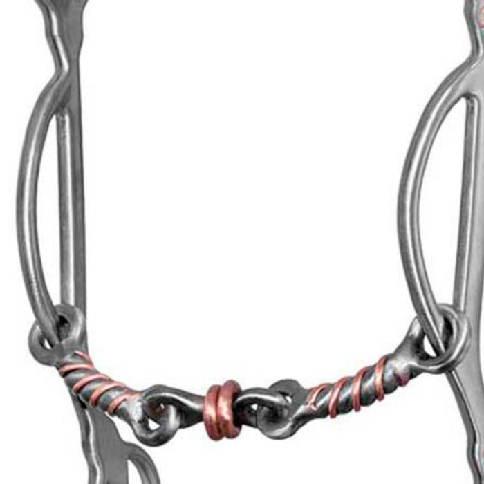 Cowboy Tack Emilie Veillette Winner Twisted Wire Copper Dog Bone Reverse Gag Bit