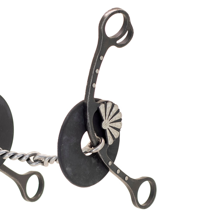 Cowboy Tack Nellie Miller Fan Concho Twisted Wire Gag Bit