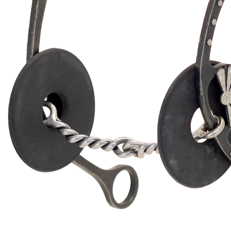 Cowboy Tack Nellie Miller Fan Concho Twisted Wire Gag Bit