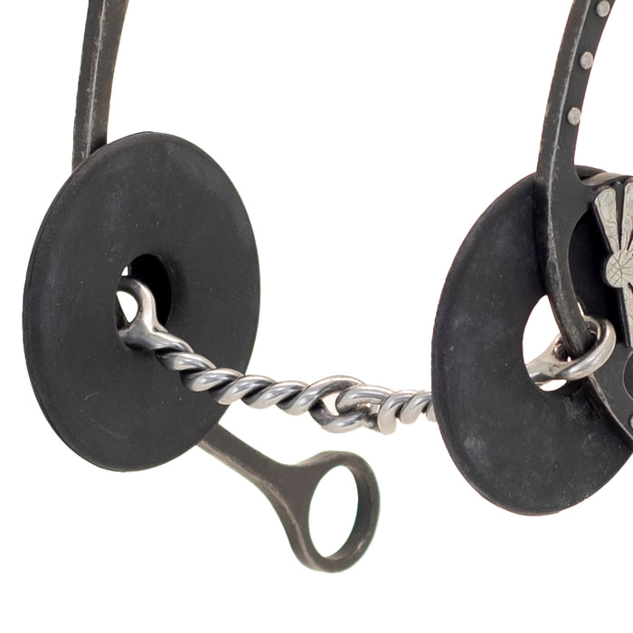 Cowboy Tack Nellie Miller Fan Concho Twisted Wire Gag Bit