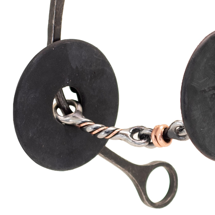 Cowboy Tack Nellie Miller Fan Concho Dog Bone Twisted Wire Gag Bit