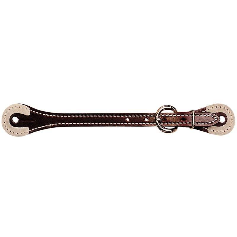Weaver Leather Spur Straps with Rawhide Corners Burgundy