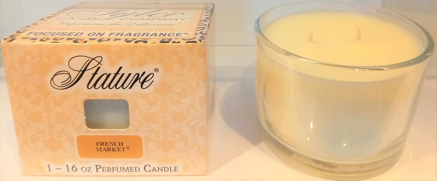 Tyler Candle Co . French Market Clear Stature 16oz