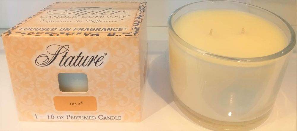 Tyler Candle Co . Diva Clear Stature 16oz