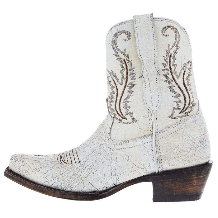 Ferrini Womens Molly White Round Toe 8 In Top Bootie
