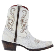 Ferrini Womens Molly White Round Toe 8 In Top Bootie