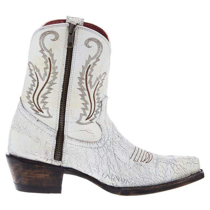 Ferrini Womens Molly White Round Toe 8 In Top Bootie