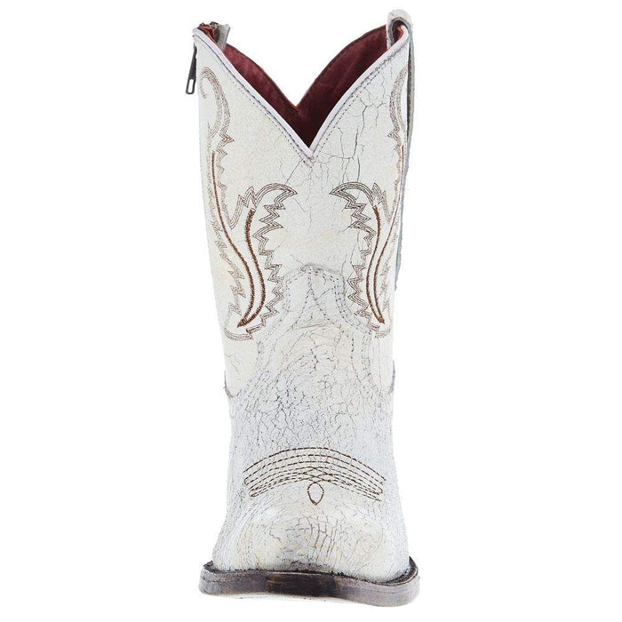 Ferrini Womens Molly White Round Toe 8 In Top Bootie