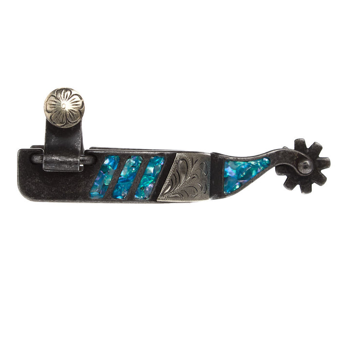 Cowboy Tack Turquoise 3/4 Inch Band Ladies Spurs