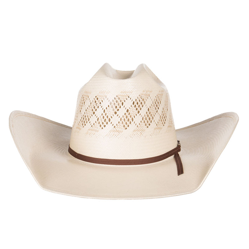 American Hats Wide Vent Ivory Tan 4 1/4in. Brim Open Crown